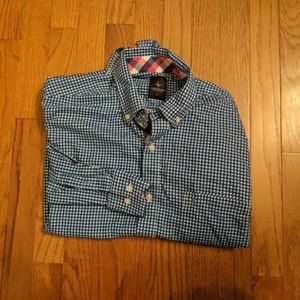 Taylor Byrd Men's size L Long Sleeve Button Up Shirt Blue White